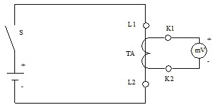 電流互感器極性檢查接線圖