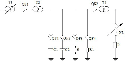 配電設備真值模擬試驗網主接線圖