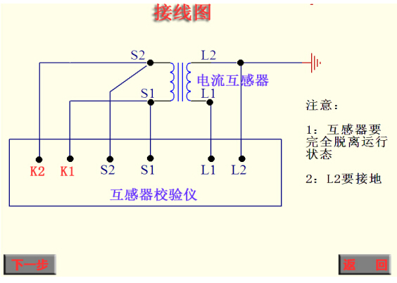 電流互感器現(xiàn)場校驗儀接線圖